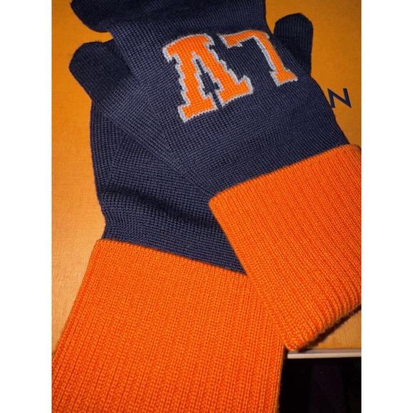 Louis Vuitton Gon Louis Marine Large Navy & Orange Gloves Box, COA - Picture 14 of 14